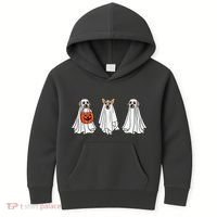 Funny Dog Ghosts Halloween Costume Kids Hoodie thumb 0