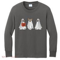Funny Dog Ghosts Halloween Costume Kids Long Sleeve Shirt thumb 0