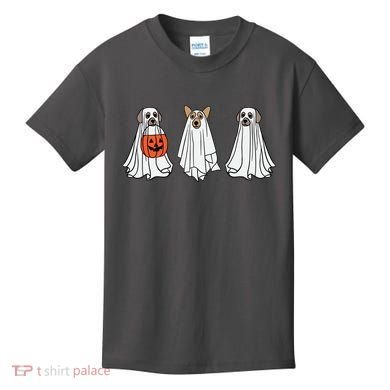 Funny Dog Ghosts Halloween Costume Kids T-Shirt