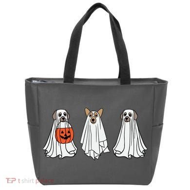Funny Dog Ghosts Halloween Costume Tote Bag