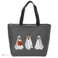 Funny Dog Ghosts Halloween Costume Tote Bag thumb 0