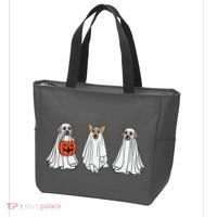 Funny Dog Ghosts Halloween Costume Tote Bag thumb 3