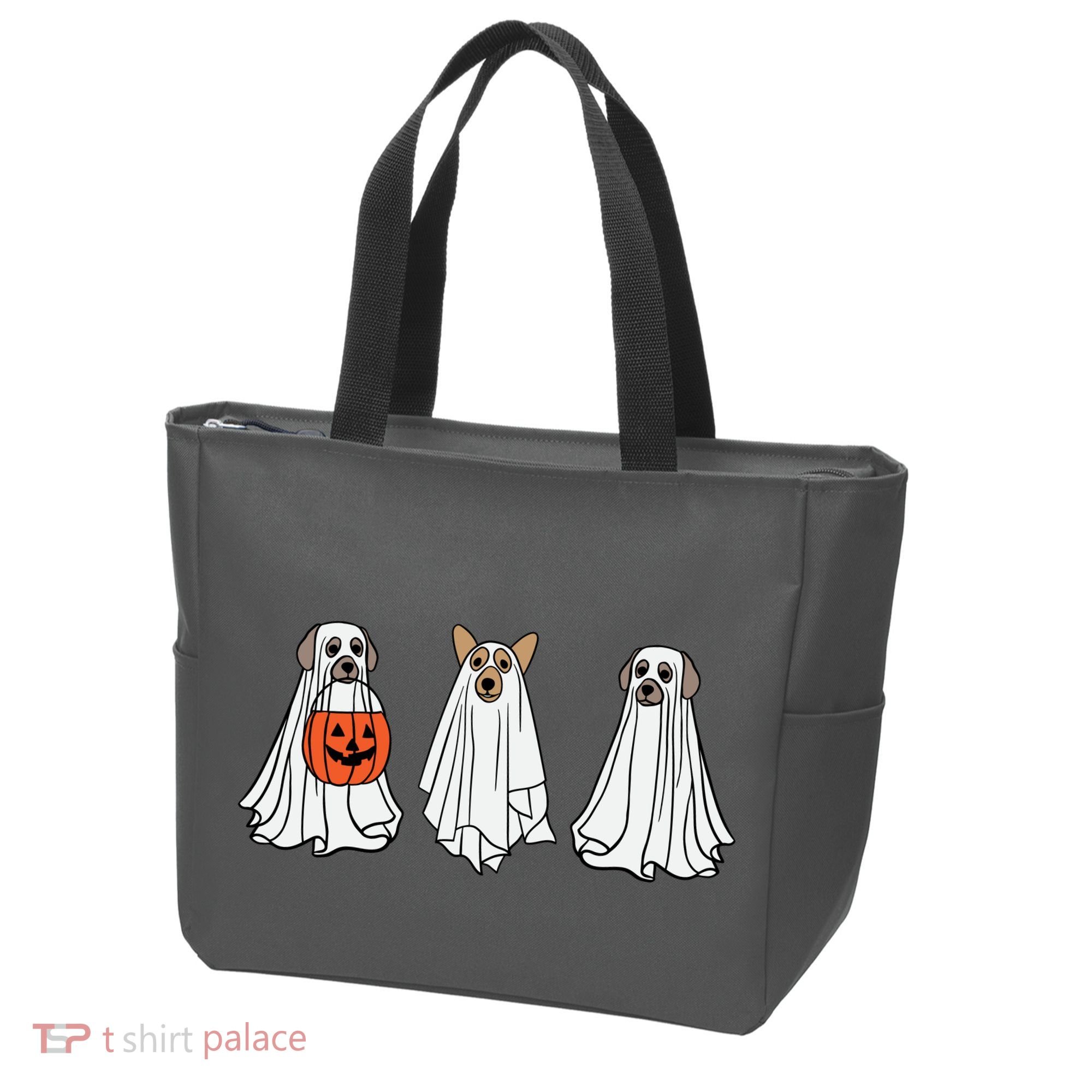 Funny Dog Ghosts Halloween Costume Tote Bag