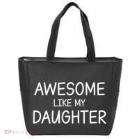 Fathers Day Gift Funny Dad Awesome Like My Daughter Tote Bag thumb 0
