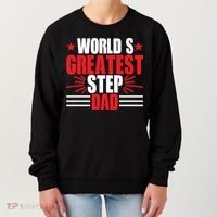 Father's Day Gift, World's Greatest Step Dad Plus Size Shirts For Dad Son Family Women's Sweatshirt thumb 0