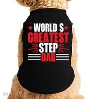 Father's Day Gift, World's Greatest Step Dad Plus Size Shirts For Dad Son Family Doggie Tank thumb 0