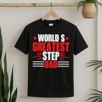 Father's Day Gift, World's Greatest Step Dad Plus Size Shirts For Dad Son Family T-Shirt thumb 2