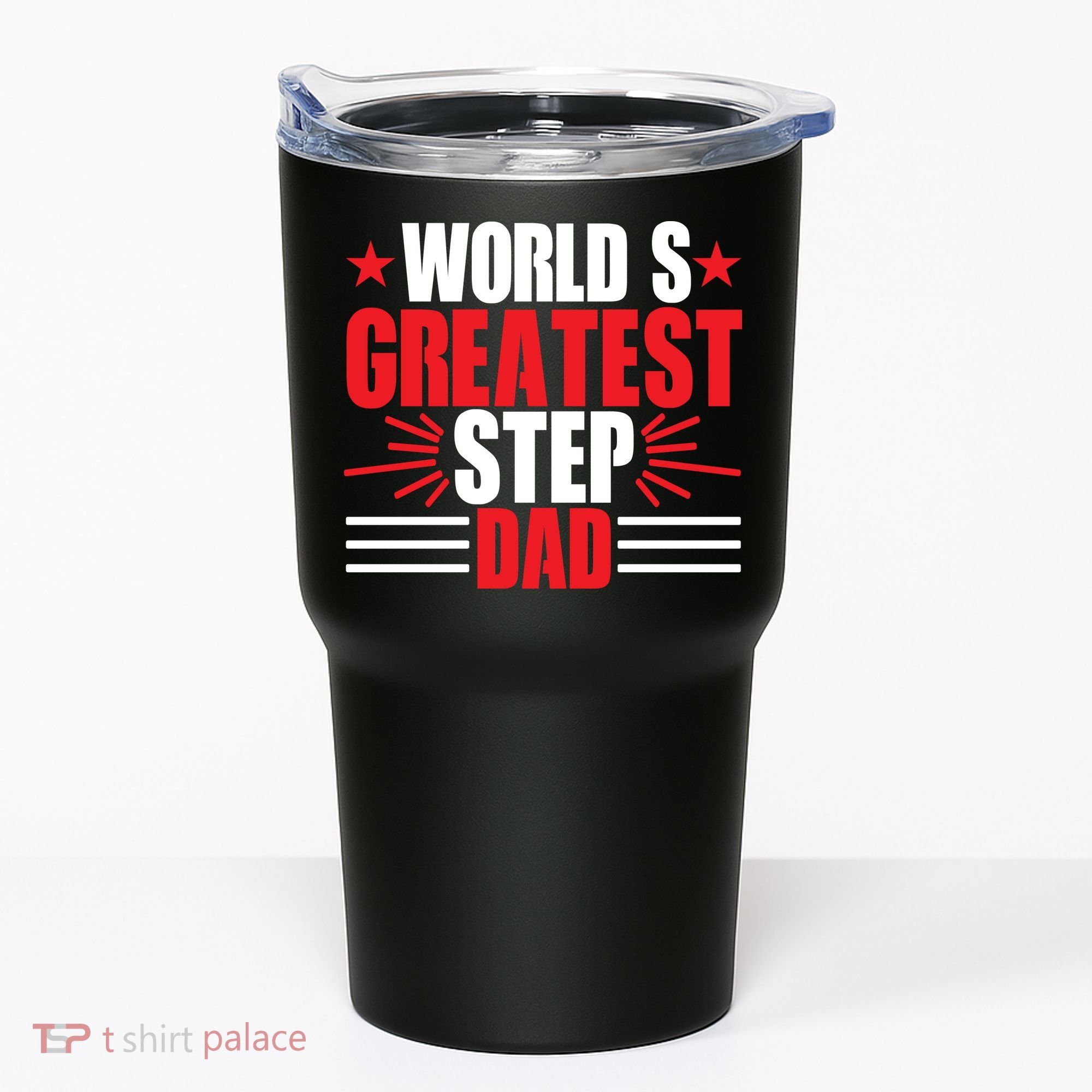 Father's Day Gift, World's Greatest Step Dad Plus Size Shirts For Dad Son Family Tumbler