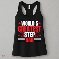 Father's Day Gift, World's Greatest Step Dad Plus Size Shirts For Dad Son Family Women's Tank Top thumb 3