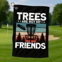 Funny Disc Golf Player Outfit Disc Golf Golf Towel thumb 1