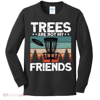 Funny Disc Golf Player Outfit Disc Golf Kids Long Sleeve Shirt