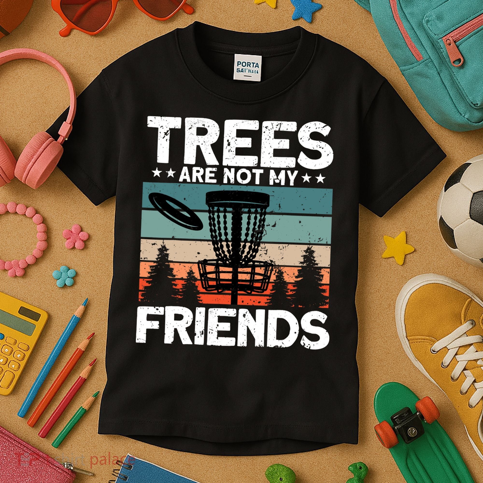 Funny Disc Golf Player Outfit Disc Golf Kids T-Shirt