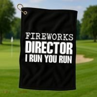 Fireworks Director Gift Golf Towel thumb 1