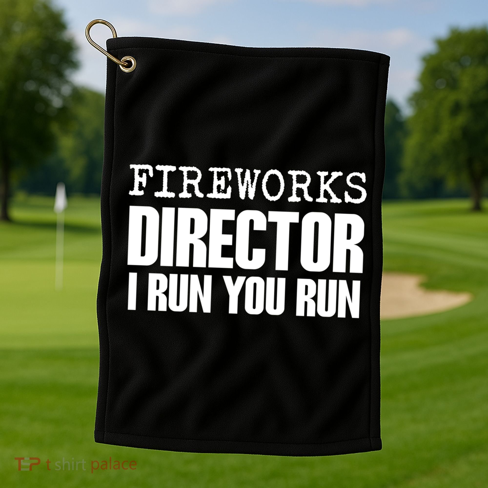 Fireworks Director Gift Golf Towel