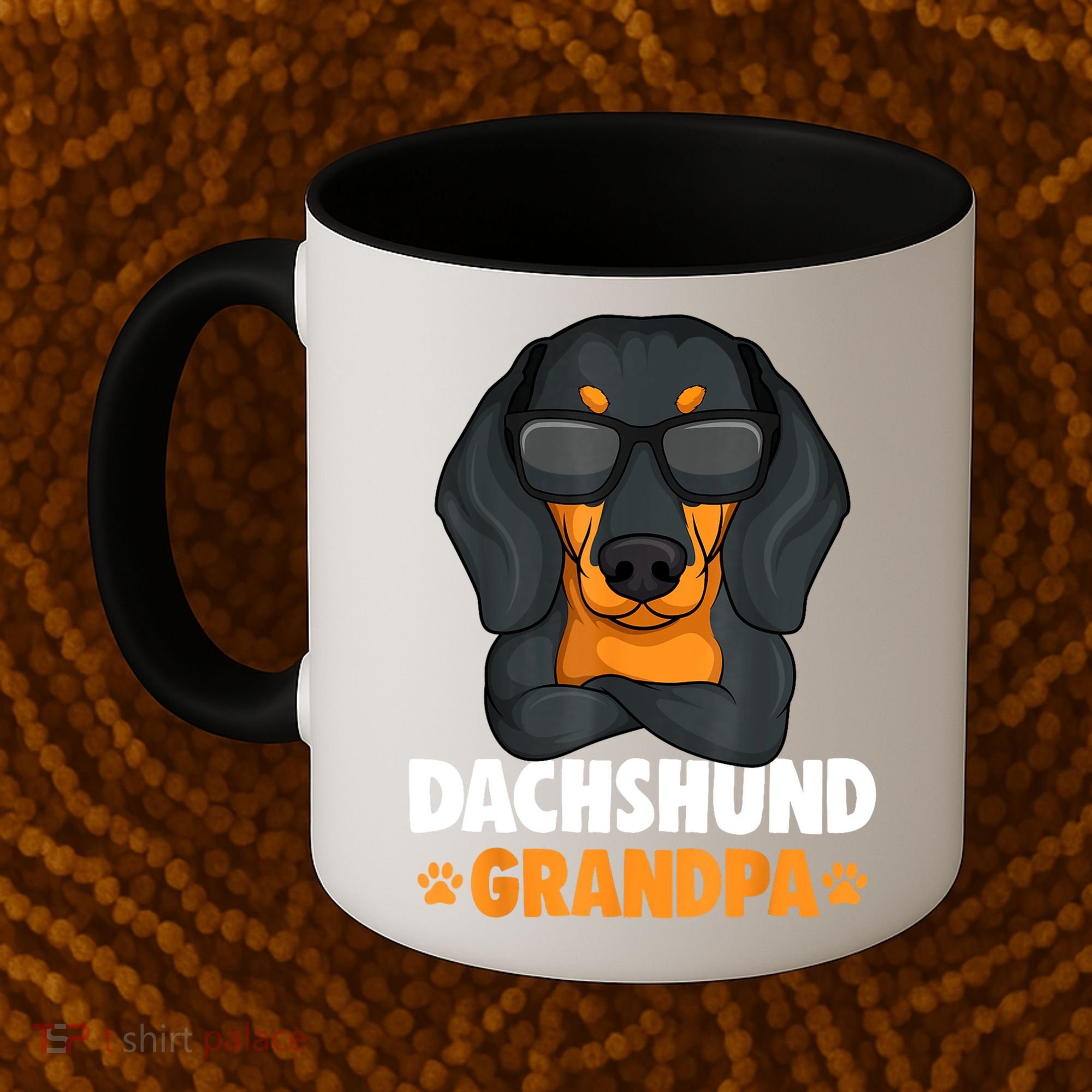 Funny Dachshund Grandpa Cute Weiner Dog Best Gift Coffee Mug