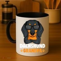 Funny Dachshund Grandpa Cute Weiner Dog Best Gift Coffee Mug thumb 4