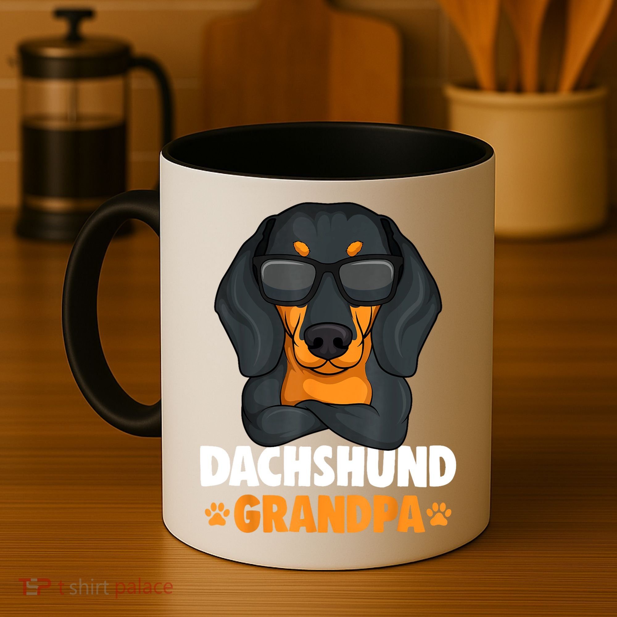 Funny Dachshund Grandpa Cute Weiner Dog Best Gift Coffee Mug