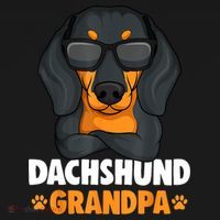 Funny Dachshund Grandpa Cute Weiner Dog Best Gift Ornament thumb 1