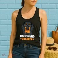 Funny Dachshund Grandpa Cute Weiner Dog Best Gift Women's Tank Top thumb 2