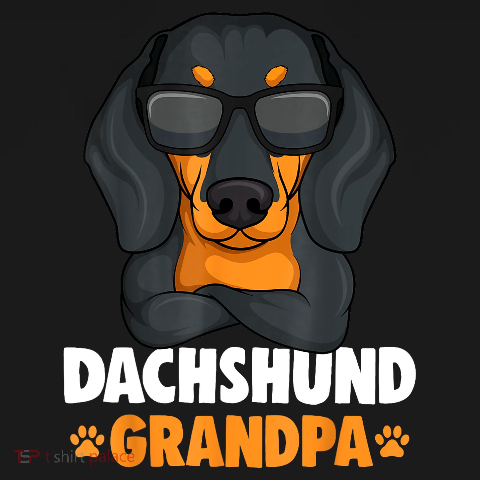 Funny Dachshund Grandpa Cute Weiner Dog Best Gift Toddler Hoodie