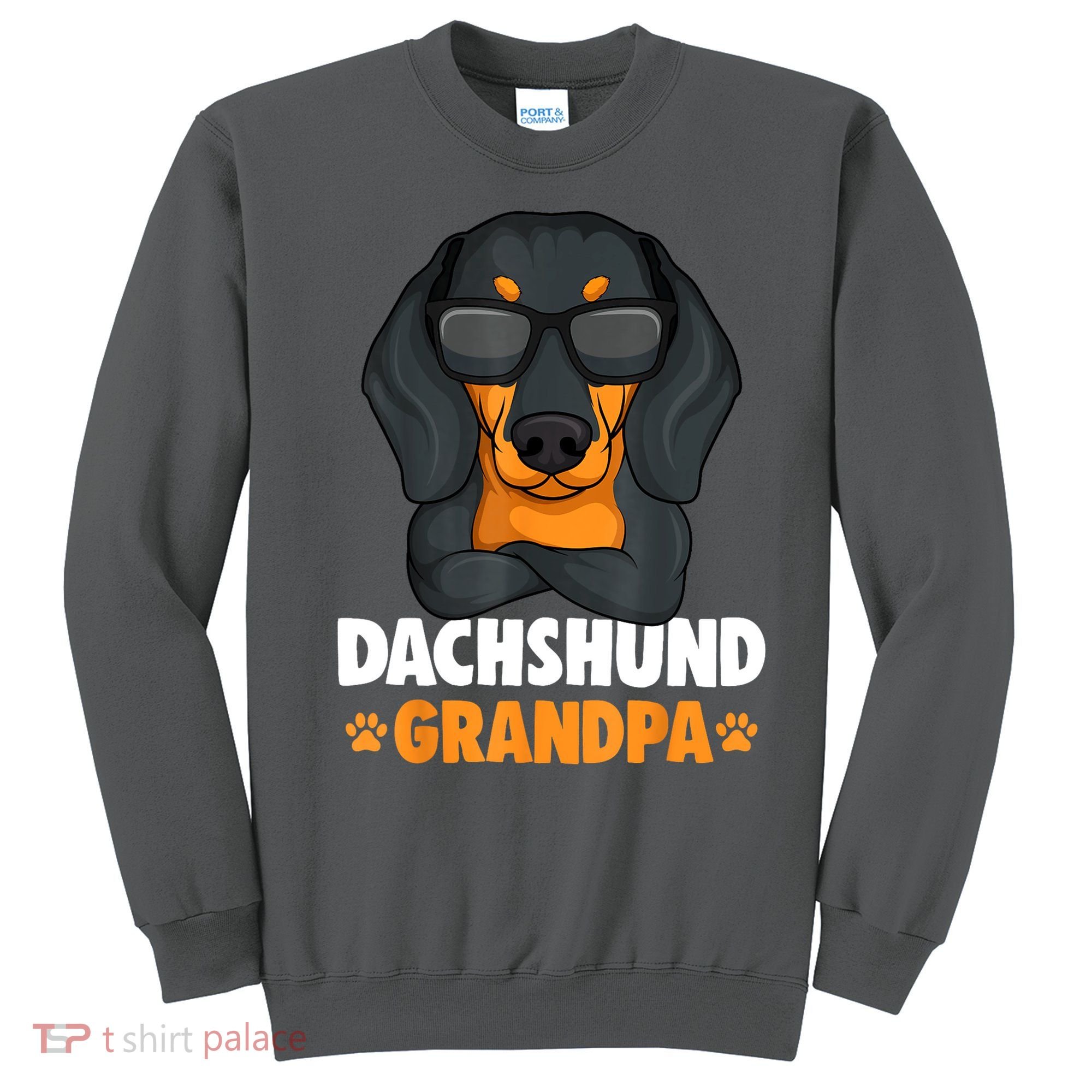 Funny Dachshund Grandpa Cute Weiner Dog Best Gift Sweatshirt