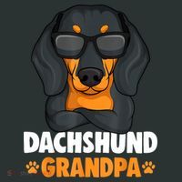 Funny Dachshund Grandpa Cute Weiner Dog Best Gift Sweatshirt thumb 2