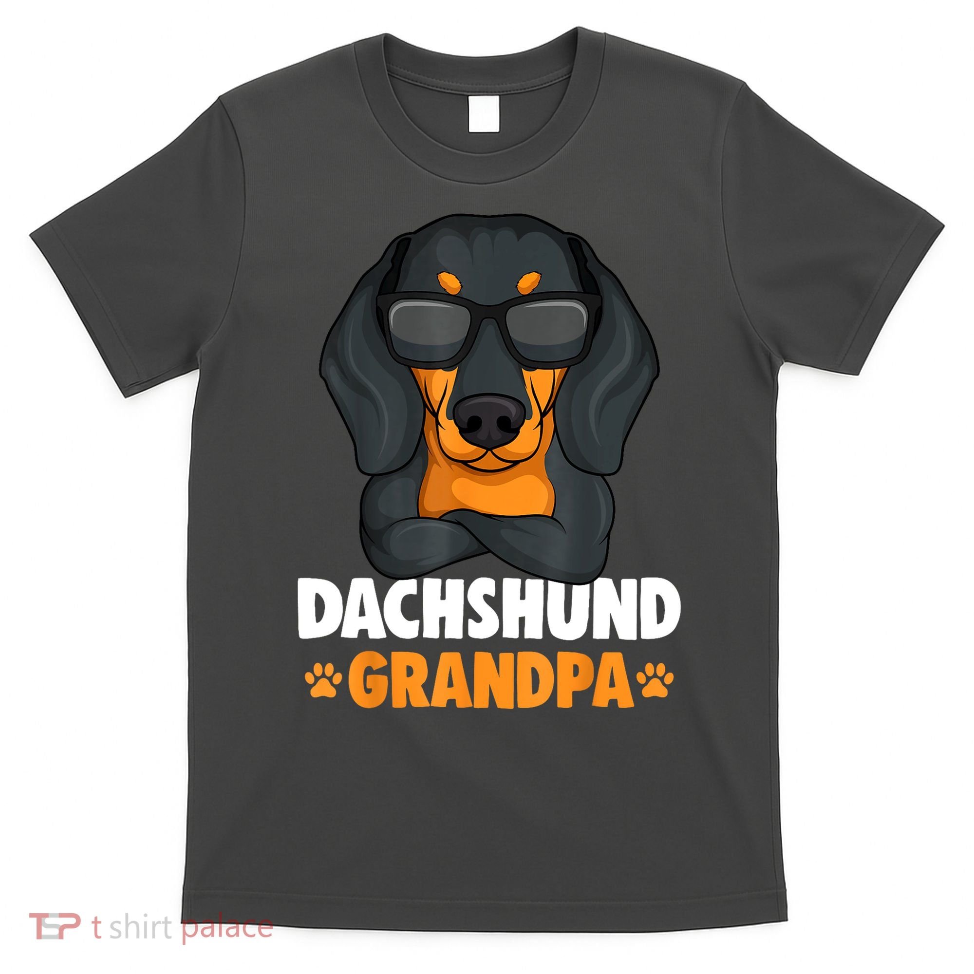 Funny Dachshund Grandpa Cute Weiner Dog Best Gift T-Shirt