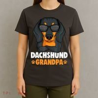Funny Dachshund Grandpa Cute Weiner Dog Best Gift T-Shirt thumb 4