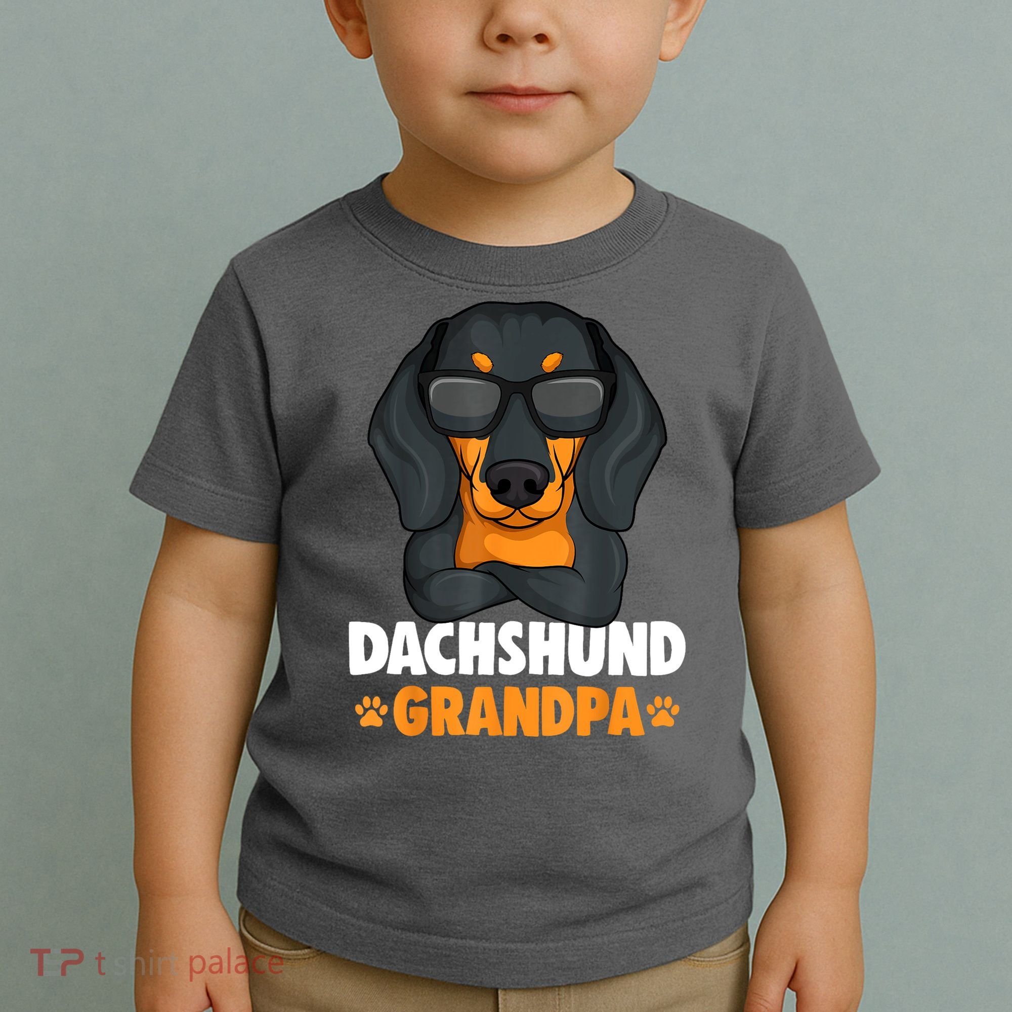 Funny Dachshund Grandpa Cute Weiner Dog Best Gift Toddler T-Shirt