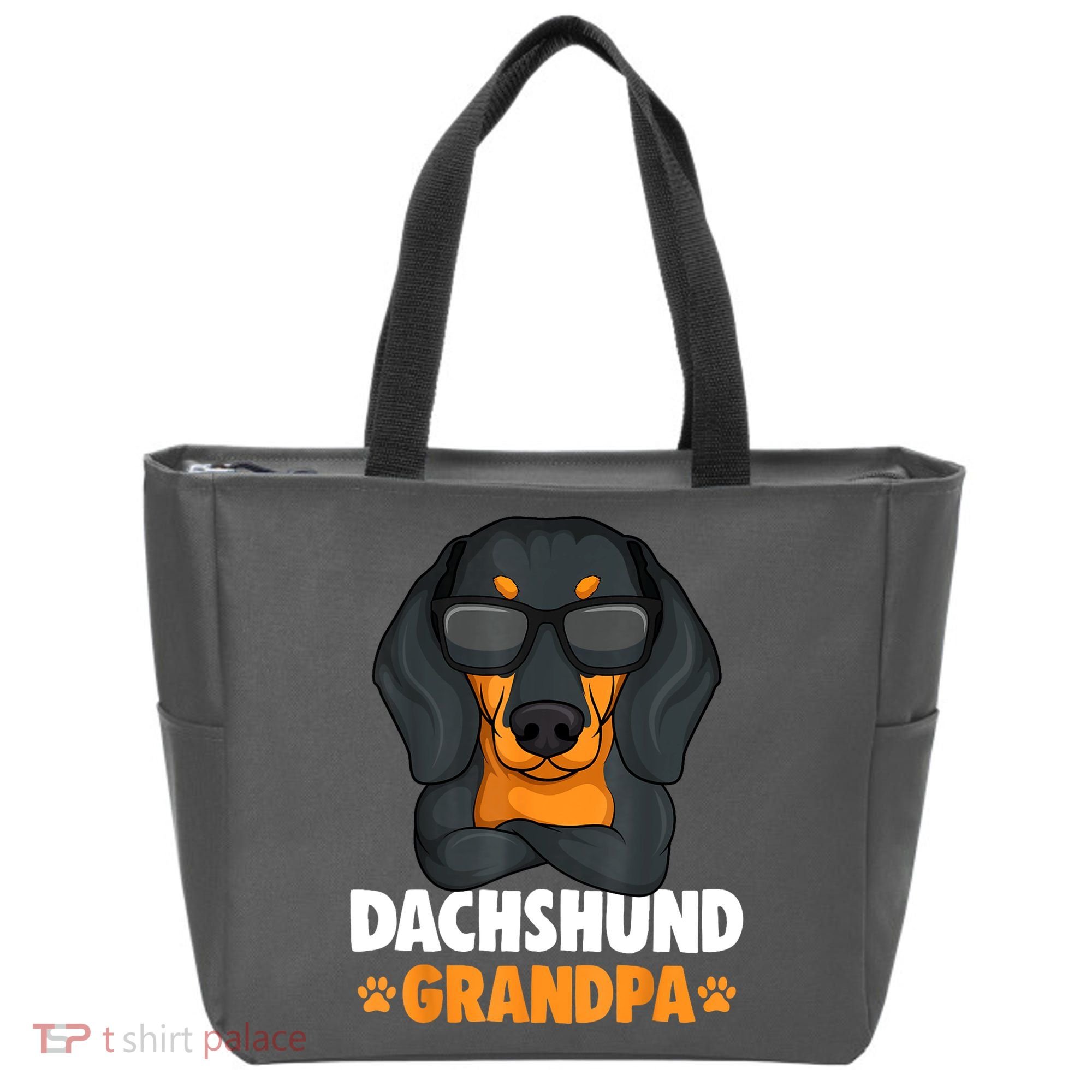 Funny Dachshund Grandpa Cute Weiner Dog Best Gift Tote Bag