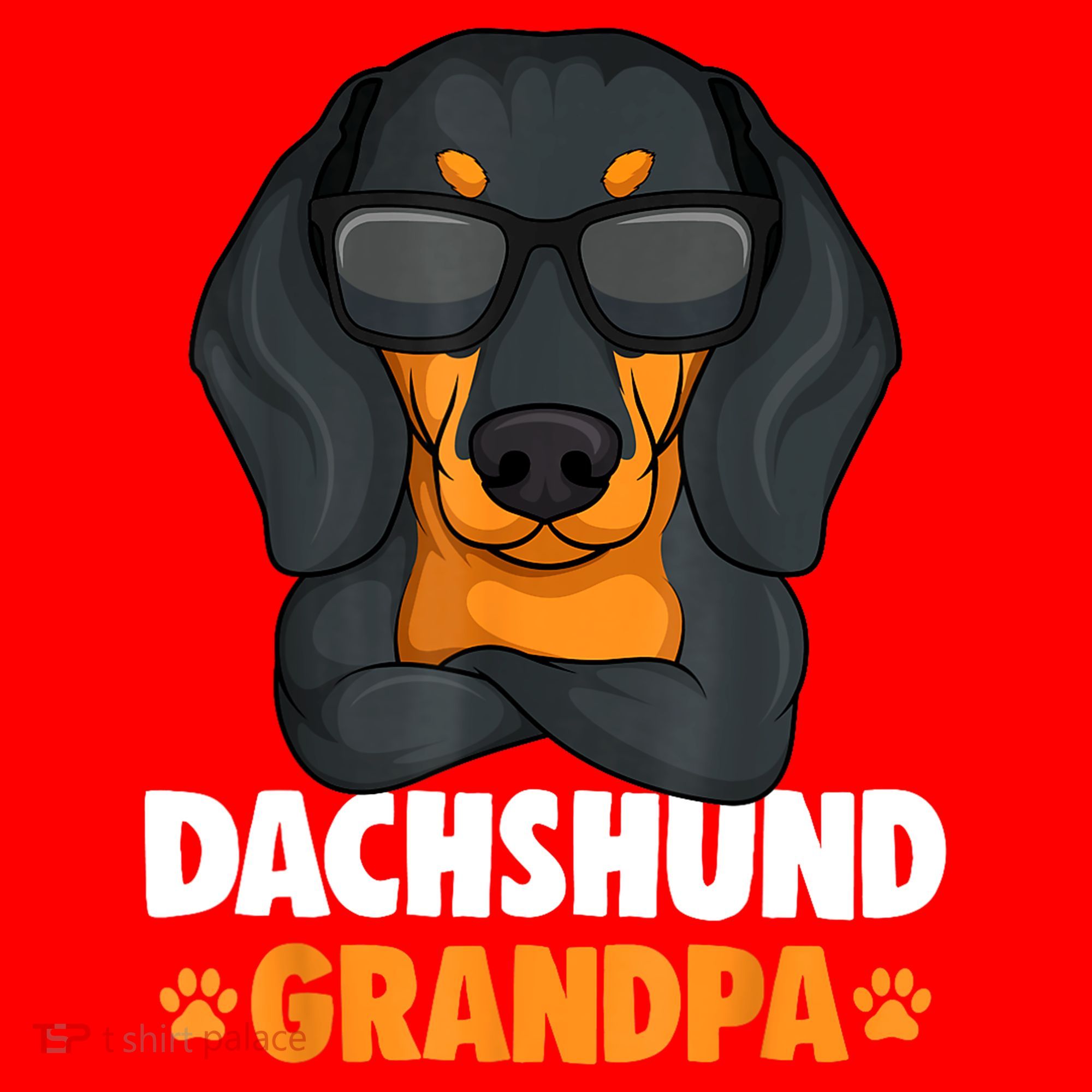 Funny Dachshund Grandpa Cute Weiner Dog Best Gift Santa Hat