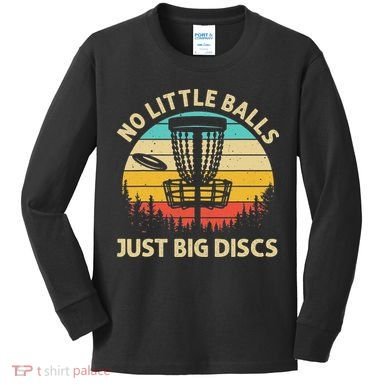Funny Disc Golf Design For Women Disc Golf Lover Player Kids Long Sleeve Shirt
