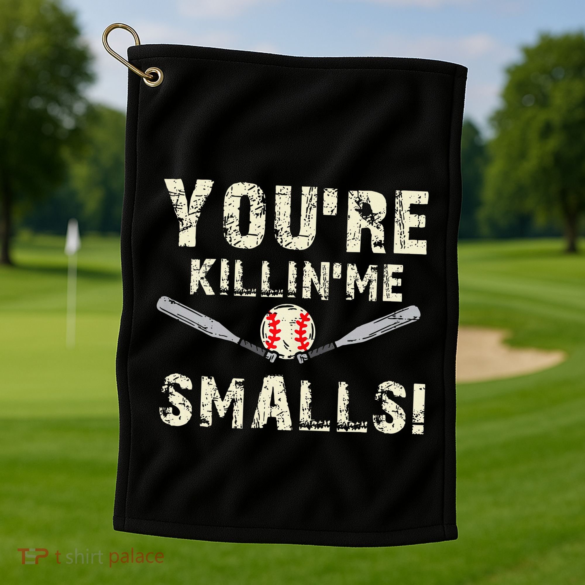 Funny Dad Gift YouRe Killing Me Smalls Dad And Child Golf Towel