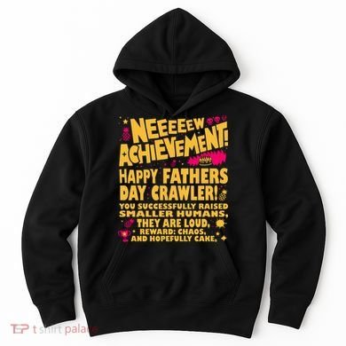 Fathers Day Gamer Dad Achievement Funny Lit RPG Gift Hoodie