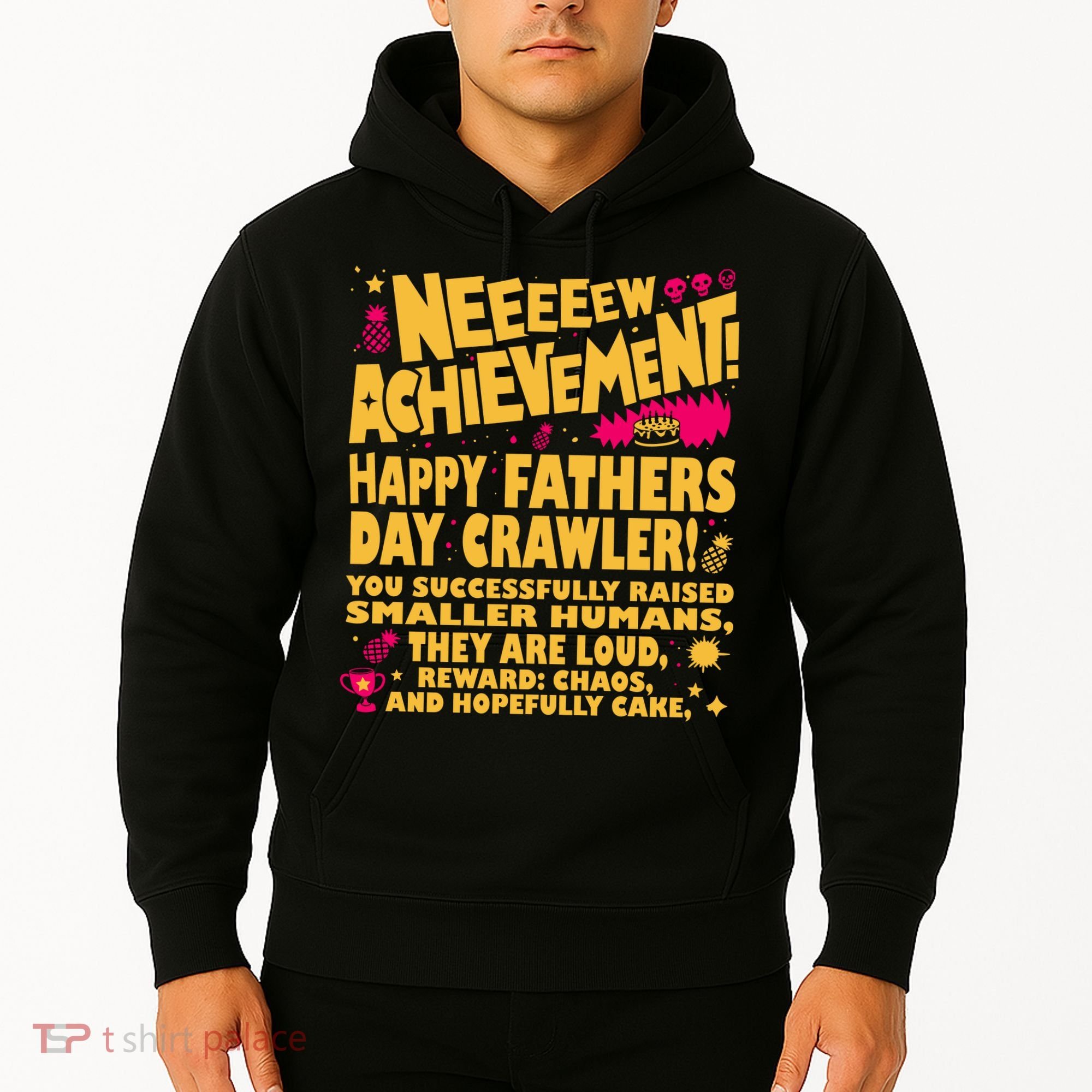 Fathers Day Gamer Dad Achievement Funny Lit RPG Gift Hoodie