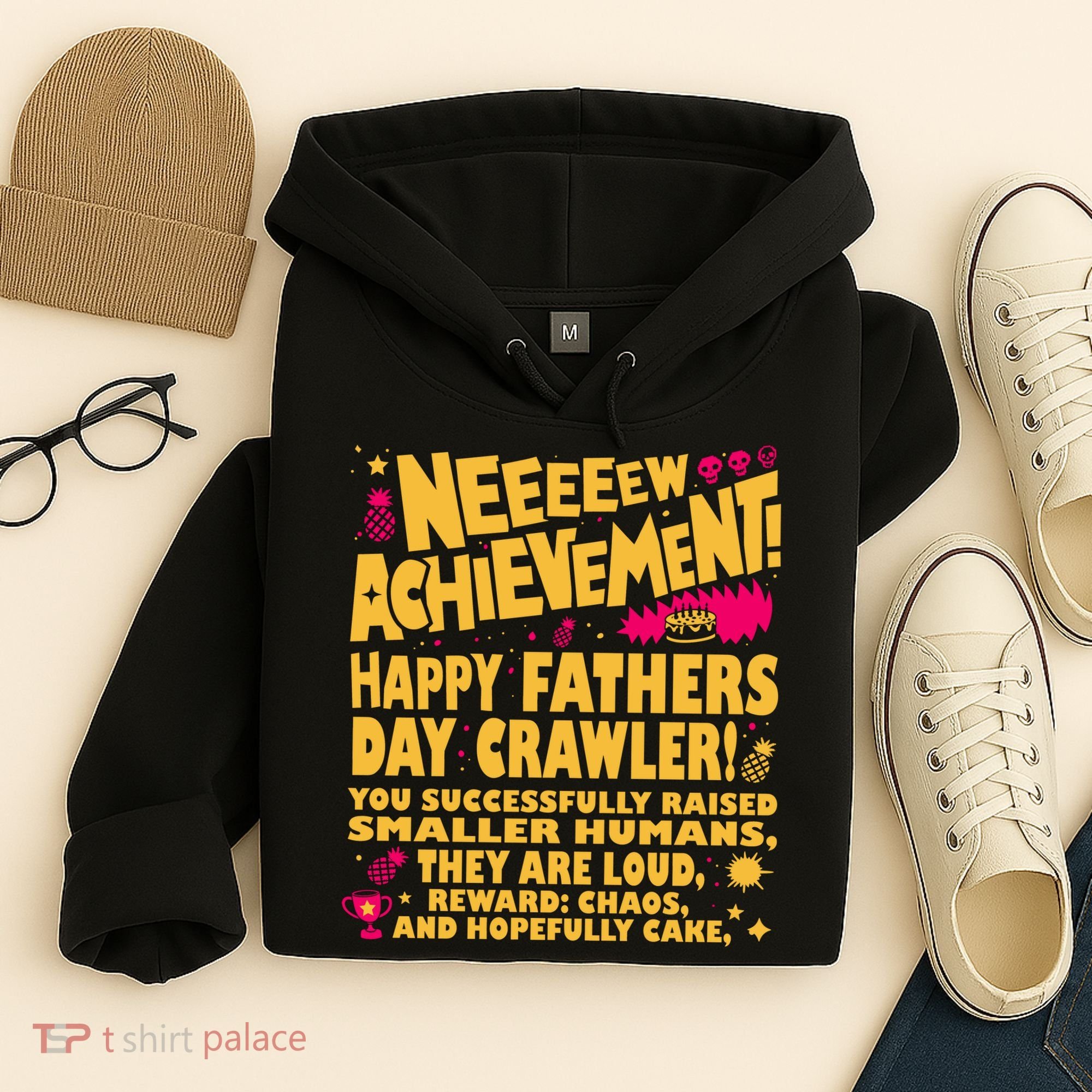 Fathers Day Gamer Dad Achievement Funny Lit RPG Gift Hoodie
