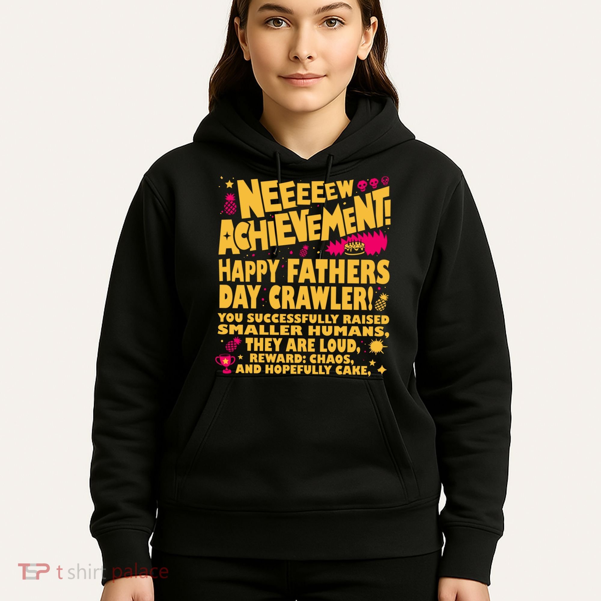 Fathers Day Gamer Dad Achievement Funny Lit RPG Gift Hoodie