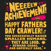 Fathers Day Gamer Dad Achievement Funny Lit RPG Gift Beanie thumb 2