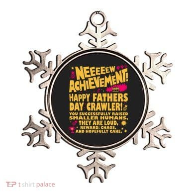 Fathers Day Gamer Dad Achievement Funny Lit RPG Gift Ornament