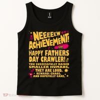 Fathers Day Gamer Dad Achievement Funny Lit RPG Gift Tank Top thumb 2