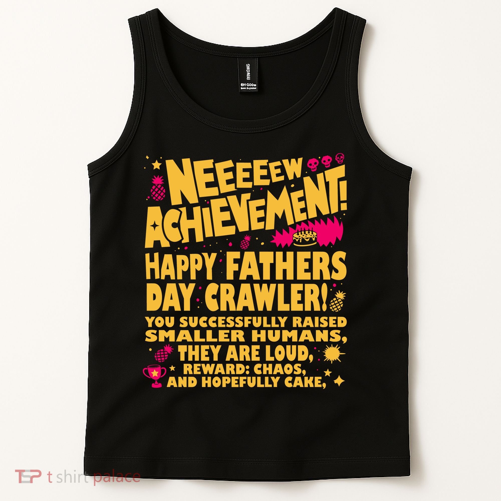 Fathers Day Gamer Dad Achievement Funny Lit RPG Gift Tank Top