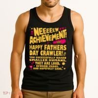 Fathers Day Gamer Dad Achievement Funny Lit RPG Gift Tank Top thumb 3