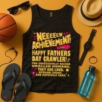 Fathers Day Gamer Dad Achievement Funny Lit RPG Gift Tank Top thumb 4