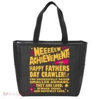 Fathers Day Gamer Dad Achievement Funny Lit RPG Gift Tote Bag thumb 0