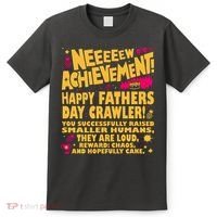 Fathers Day Gamer Dad Achievement Funny Lit RPG Gift T-Shirt thumb 0