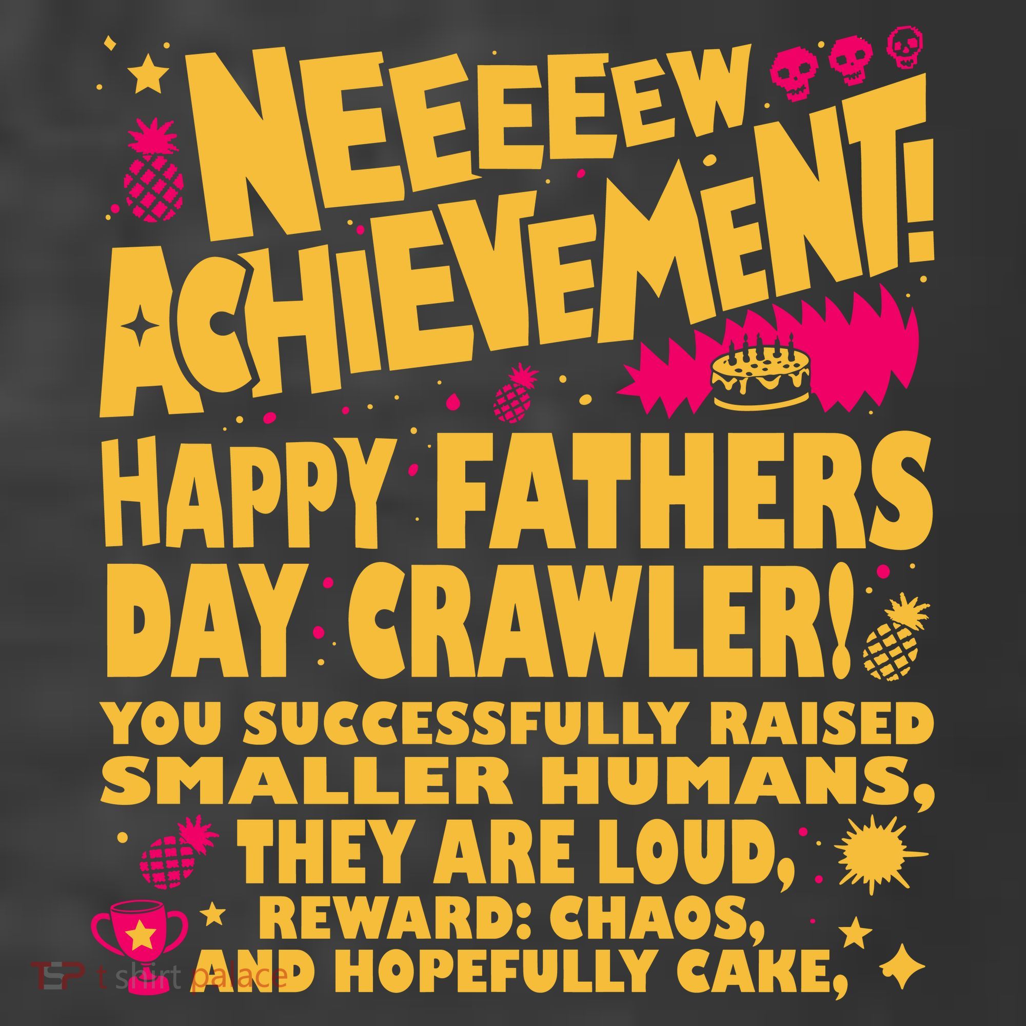 Fathers Day Gamer Dad Achievement Funny Lit RPG Gift T-Shirt