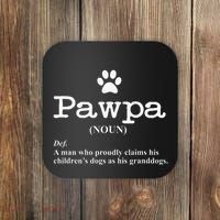 Funny Dog Grandpa Pawpa Defintion Coaster thumb 0