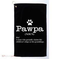 Funny Dog Grandpa Pawpa Defintion Golf Towel thumb 0