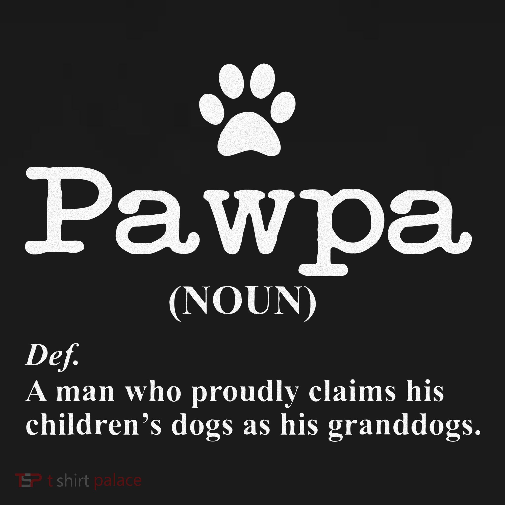 Funny Dog Grandpa Pawpa Defintion Visor