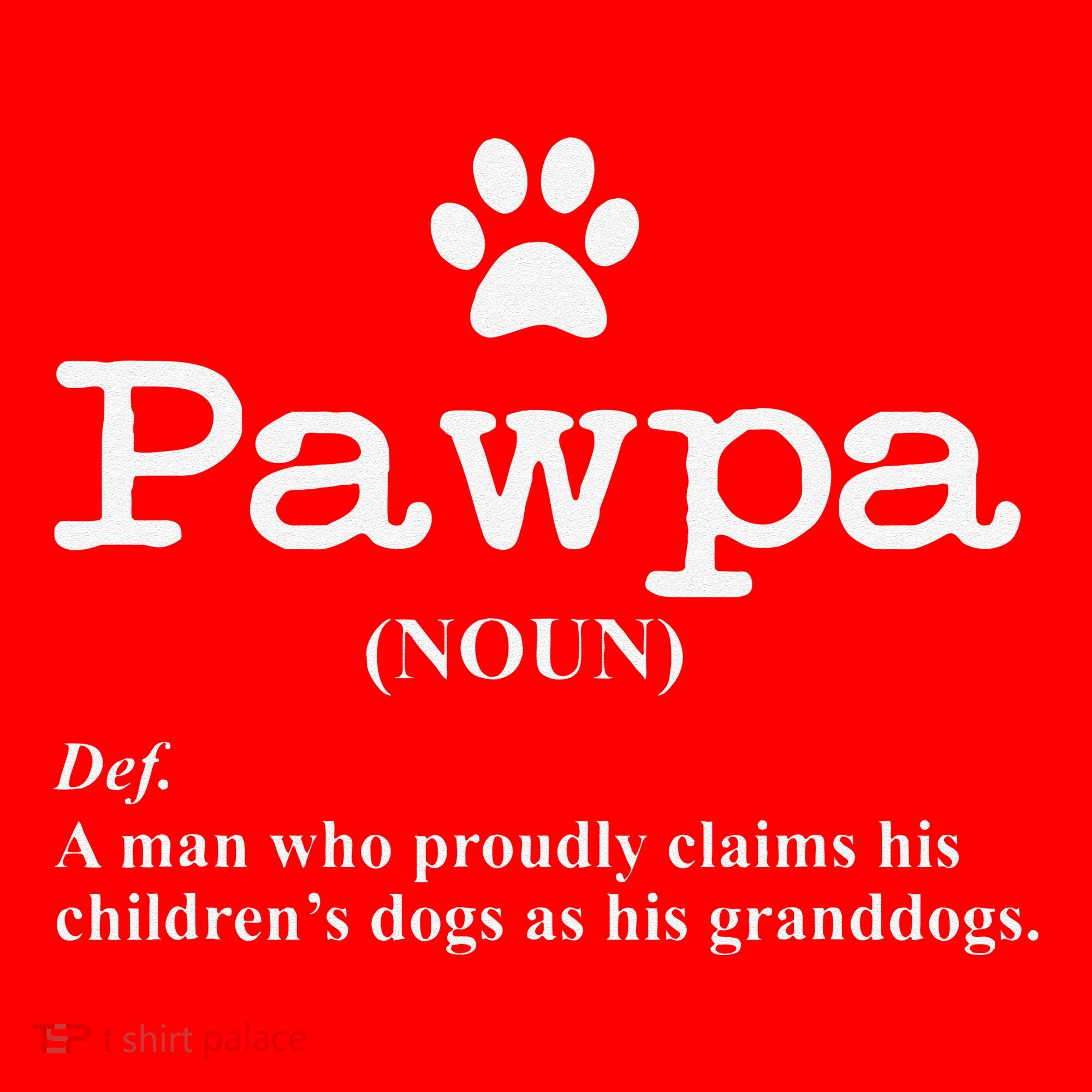 Funny Dog Grandpa Pawpa Defintion Santa Hat